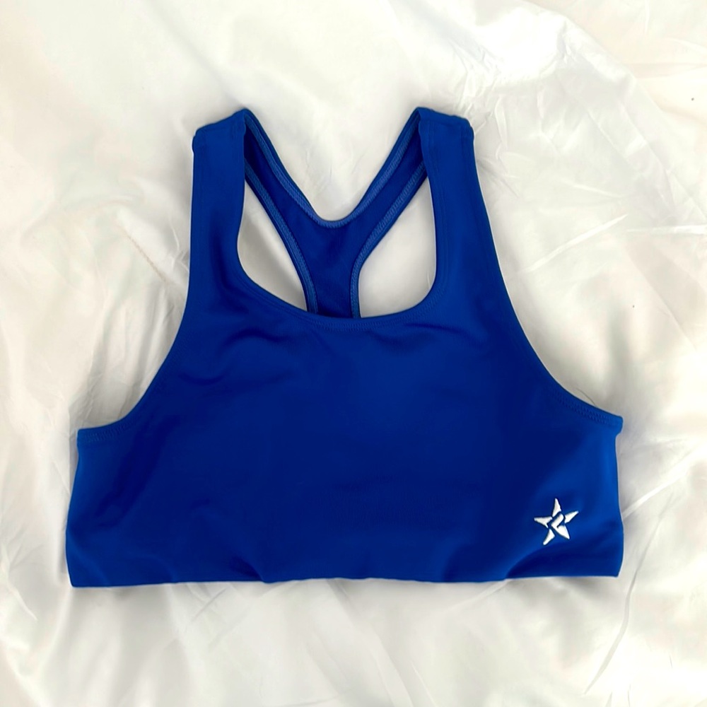 Rebel Athletic Sports Bra size youth large Royal Blue